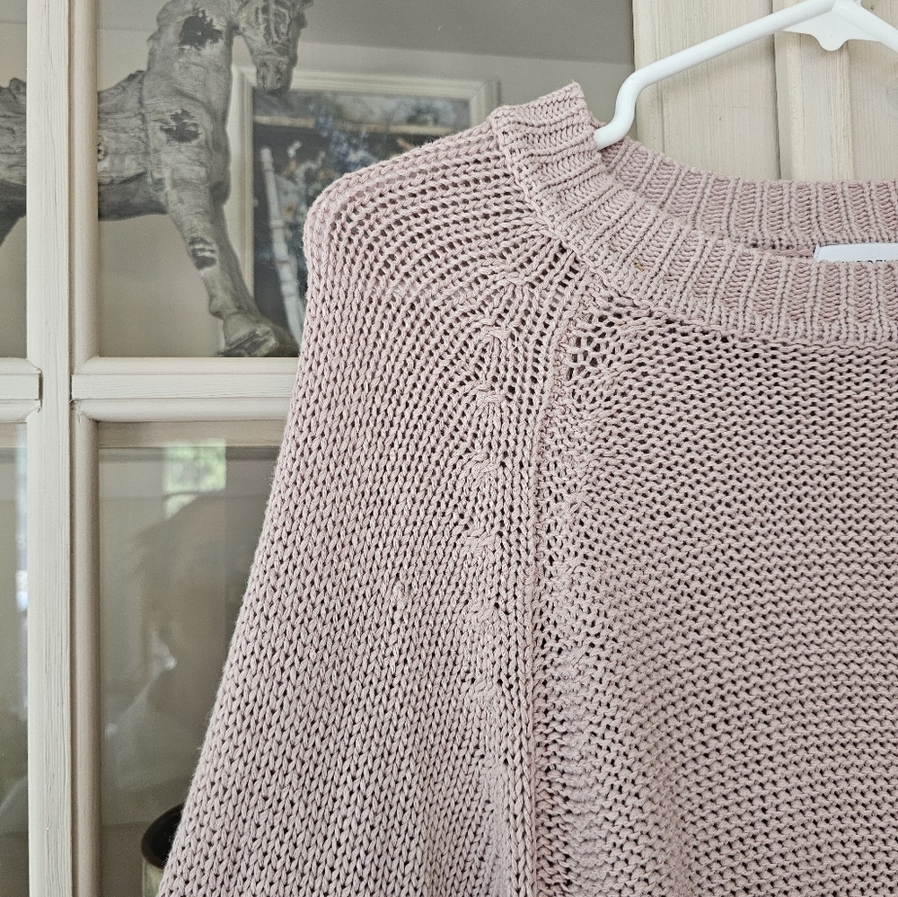 Evereve Ava Classic Knit Pullover Sweater Mauve Mushroom - Picture 12 of 12